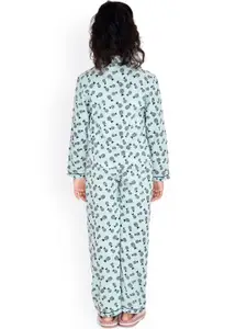 The Snug Studio Girls Graphic Printed Night Suit