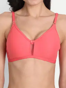 Aimly Pack Of 2 Seamless Non-Padded Non-Wired Full Coverage Cotton T-Shirt Bra