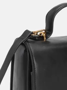 Baggit Solid PU Structured Satchel