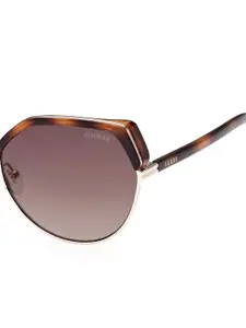 GUESS Women UV Protected Lens Browline Sunglasses