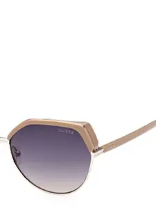 GUESS Women UV Protected Lens Browline Sunglasses