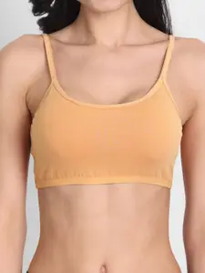 Aimly Pack Of 3 Non-Padded Seamless Medium Coverage Cotton Sports Bra With All Day Comfort