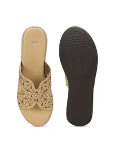 yoho Women Laser Cut Wedge Platform Heels