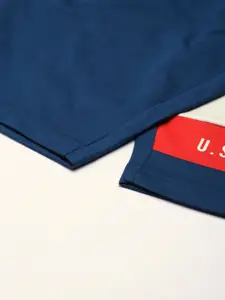 U.S. Polo Assn. Denim Co. Men Typography Printed Shorts