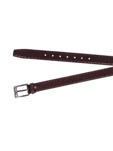 INVICTUS Men Textured Slim Belt