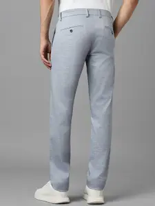 Louis Philippe Sport Men Checked Slim Fit Cotton Trousers