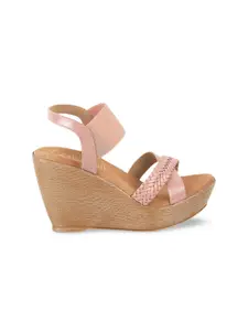 Catwalk Cross Strap Wedge Heels