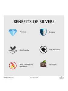 Zarkan 92.5 Sterling Silver Rhodium-Plated Adjustable Finger Ring