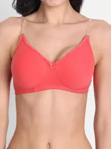 Aimly Pack Of 2 Seamless Full Coverage Dry Fit Cotton All Day Comfort T Shirt Bra