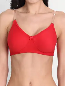 Aimly Pack Of 2 Seamless Full Coverage Dry Fit Cotton All Day Comfort T Shirt Bra