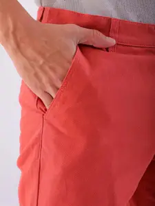 Hardsoda by The Indian Garage Co Men Mid-Rise Slim Fit Cotton Shorts