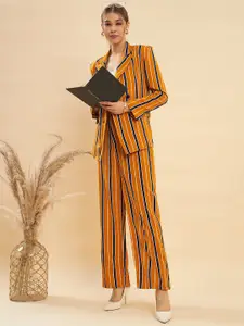 KASSUALLY Striped Double Breasted Blazer