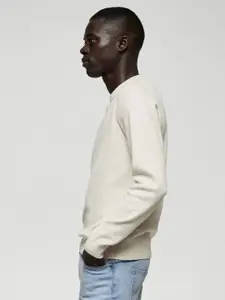 MANGO MAN Ribbed Pullover