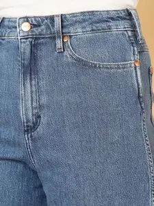 Wrangler Women Wide Leg High-Rise Stretchable Jeans