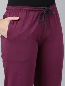 Kryptic Pack Of 2 Mid-Rise Pure Cotton Lounge Pants