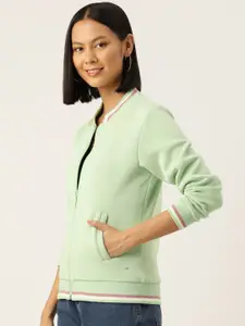 Monte Carlo Stand Collar Front-Open Sweatshirt