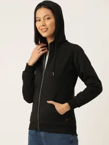 Monte Carlo Shimmery Front-Open Hooded Sweatshirt