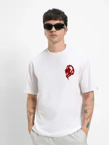 Elibolz Graphic Printed Oversized Cotton T-shirt