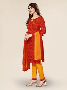 KALINI Bandhani Printed Unstitched Dress Material