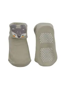 Yellow Bee Boys Pack of 3 Patterned Cotton Anti-Skid Socks