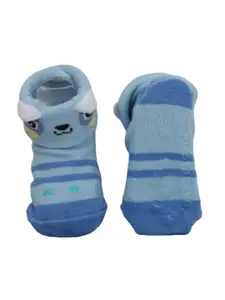 Yellow Bee Boys Pack Of 2 Patterned Ankle Length Anti-Skid Socks