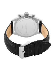 French Connection Men Leather Textured Straps Multi Function Analogue Watch FCP37BL-Y
