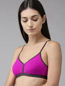 AROUSY Full Coverage Seamless Cotton Bra
