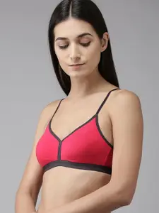 PIBU Full Coverage Non Padded Seamless Cotton Minimizer Bra With All Day Comfort