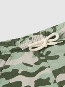 max Boys Camouflage Printed Cotton Shorts
