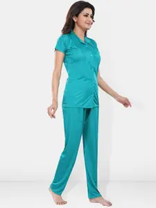 Be You Satin Shirt & Lounge Pant Night Suit