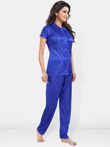 Be You Satin Shirt & Lounge Pant Night Suit