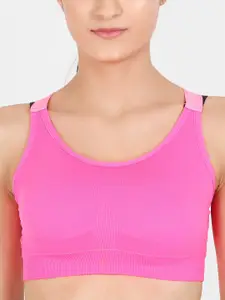 Lebami Pack Of 2 Full Coverage Lightly Padded Dry Fit Workout Bra With All Day Comfort