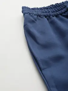 ETC Women Solid Satin Night suit