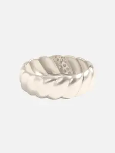 SOHI Silver-Plated Cuff Bracelet