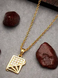 Ramdev Art Fashion Jwellery Gold-Plated Pendant With Chain