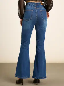 20Dresses Blue Women Mid-Rise Bootcut Light Fade Clean Look Stretchable Jeans