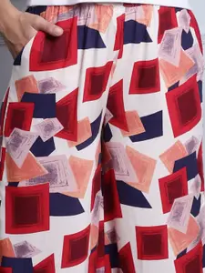 Claura Women Printed Loose-Fit Lounge Pants