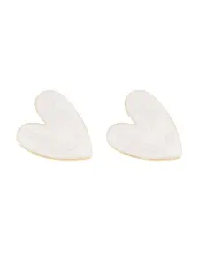 BEWITCHED Gold-Plated Heart Shaped Studs Earrings