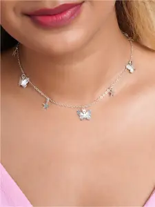 BEWITCHED Gold-Plated Butterfly Charm Necklace