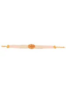 Silvermerc Designs Gold-Plated Pearls Wraparound Bracelet