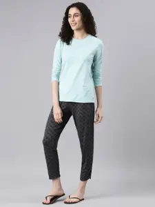 Enamor Round Neck Cotton Lounge T-shirt