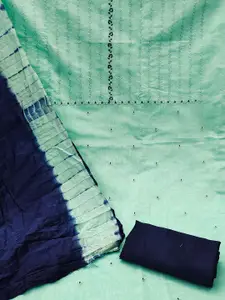 MANVAA Ethnic Motifs Embroidered Sequinned Unstitched Dress Material