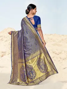 Anouk Ethnic Motifs Woven Design Zari Art Silk Banarasi Saree