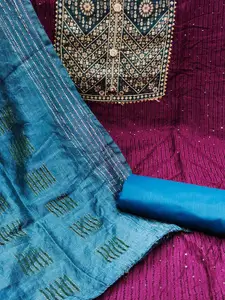 MANVAA Embroidered Unstitched Dress Material