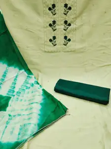 MANVAA Floral Embroidered Unstitched Dress Material