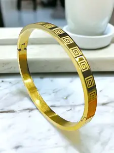 MYKI Women Gold-Toned Gold-Plated Kada Bracelet