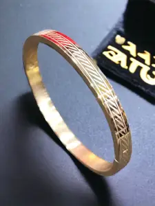 MYKI Rose Gold-Plated Kada Bracelet