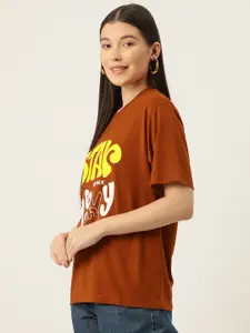 Slenor Women Typography Printed T-shirt