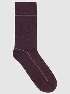 Blackberrys Men Patterned Cotton Calf Length Socks