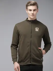 SPYKAR Solid Front-Open Sweatshirt